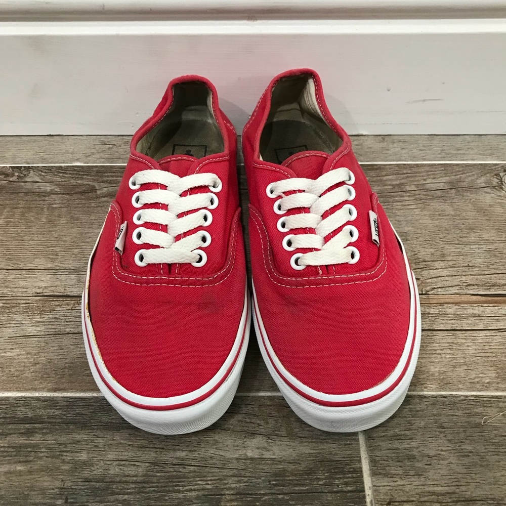 Red Vans Authentics
